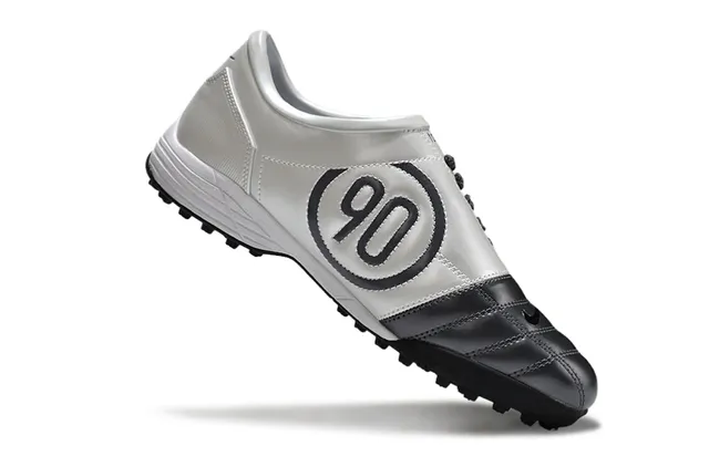 Nike Sapatos de futebol para relva branco e verde low-top acolchada sintética superior 9