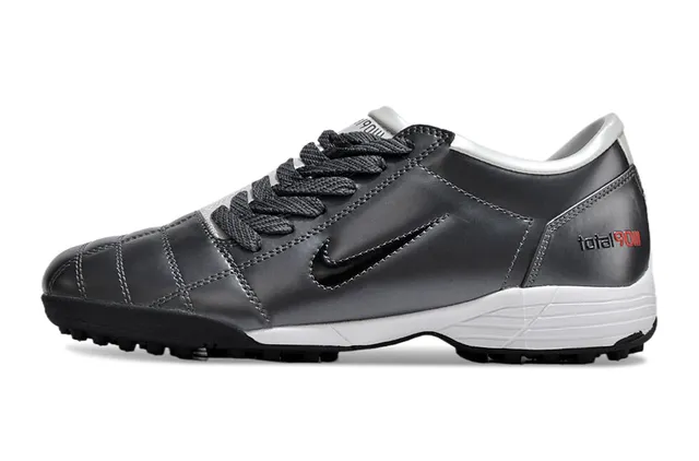 Nike Sapatos de futebol para relva branco e verde low-top acolchada sintética superior 15
