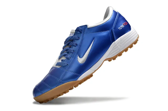 Nike Sapatos de futebol para relva branco e verde low-top acolchada sintética superior 17