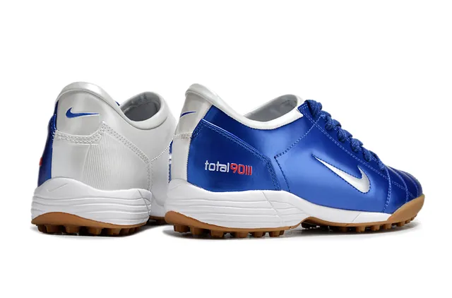 Nike Sapatos de futebol para relva branco e verde low-top acolchada sintética superior 19