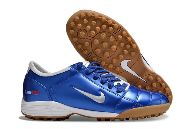 Nike Sapatos de futebol para relva branco e verde low-top acolchada sintética superior 20