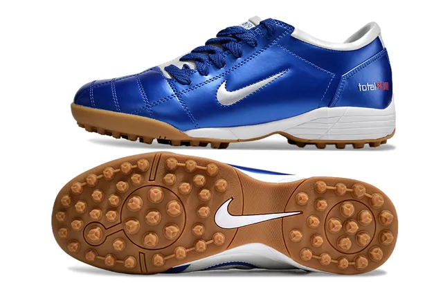 Nike Sapatos de futebol para relva branco e verde low-top acolchada sintética superior 21