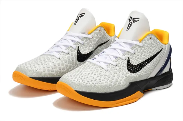 Nike White Orange Textured Honeycomb Upper Low-Top Silhouette Basketball Shoes 3