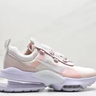 Nike White Pink Layered Mesh And Synthetic Upper Visible Air Cushioning Units Chunky Sneakers