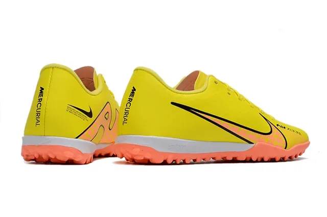 Nike Jaune Orange Bas Haut Synthétique Picots Coniques Moulés Herbe Artificielle Chaussures de Football 7