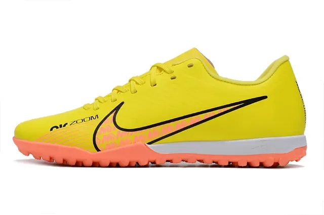 Nike Jaune Orange Bas Haut Synthétique Picots Coniques Moulés Herbe Artificielle Chaussures de Football 10