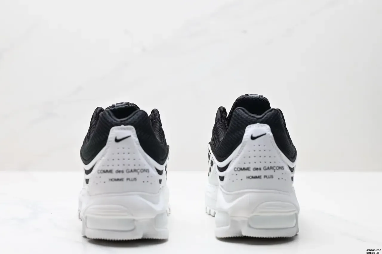 Nike Zoom 2K أسود أبيض الموجية الطبقية القفص الشبكي العلوي حذاء أسلوب حياة 4