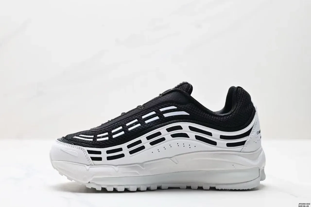 Nike Zoom 2K أسود أبيض الموجية الطبقية القفص الشبكي العلوي حذاء أسلوب حياة 6