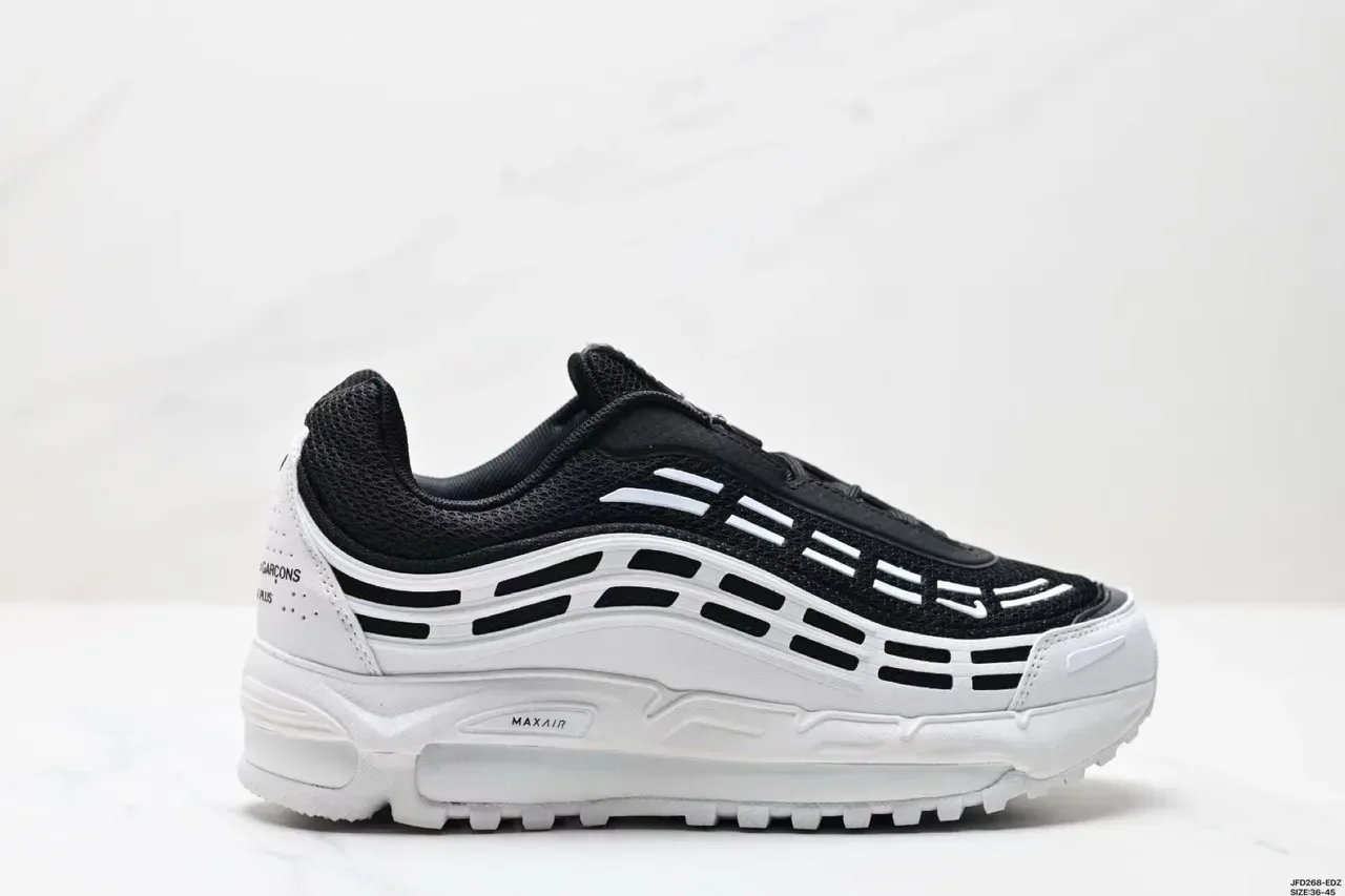 Nike Zoom 2K أسود أبيض الموجية الطبقية القفص الشبكي العلوي حذاء أسلوب حياة 9