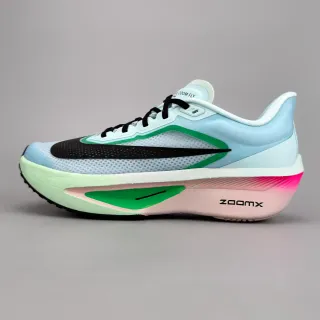 Nike Zoom Fly Azul Verde Silhueta de corrida malha superior engenheirada tênis de corrida
