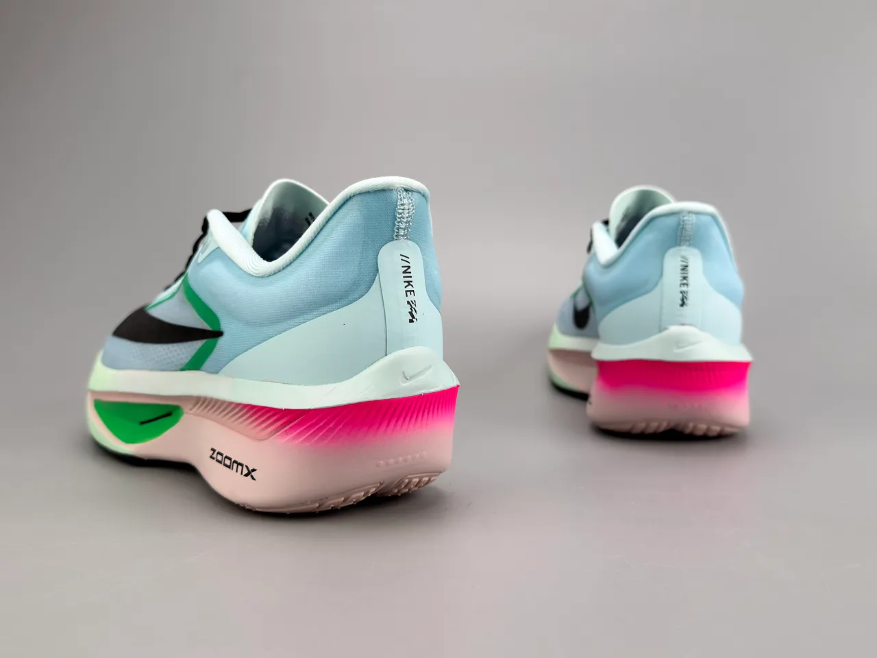Nike Zoom Fly Bleu Vert Silhouette de course maille supérieure ingénierisée chaussures de course 7