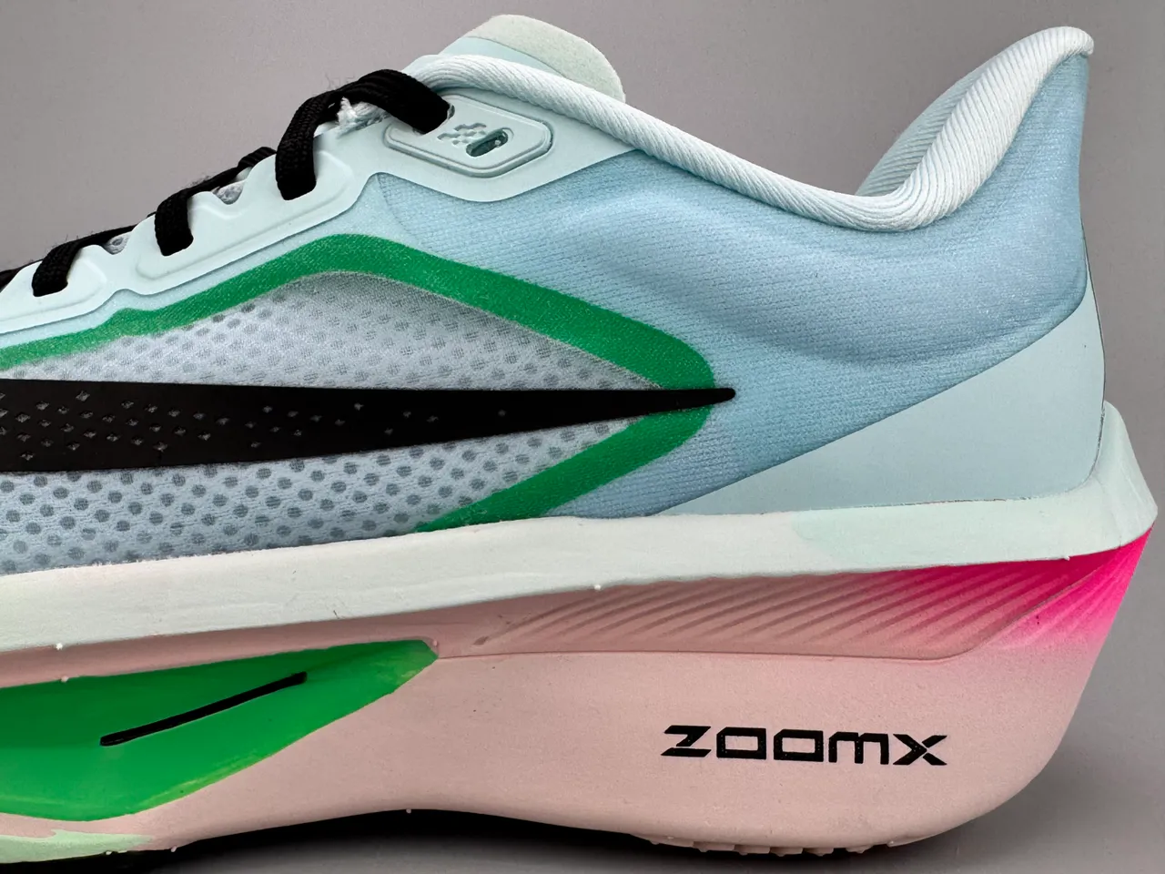 Nike Zoom Fly Bleu Vert Silhouette de course maille supérieure ingénierisée chaussures de course 8