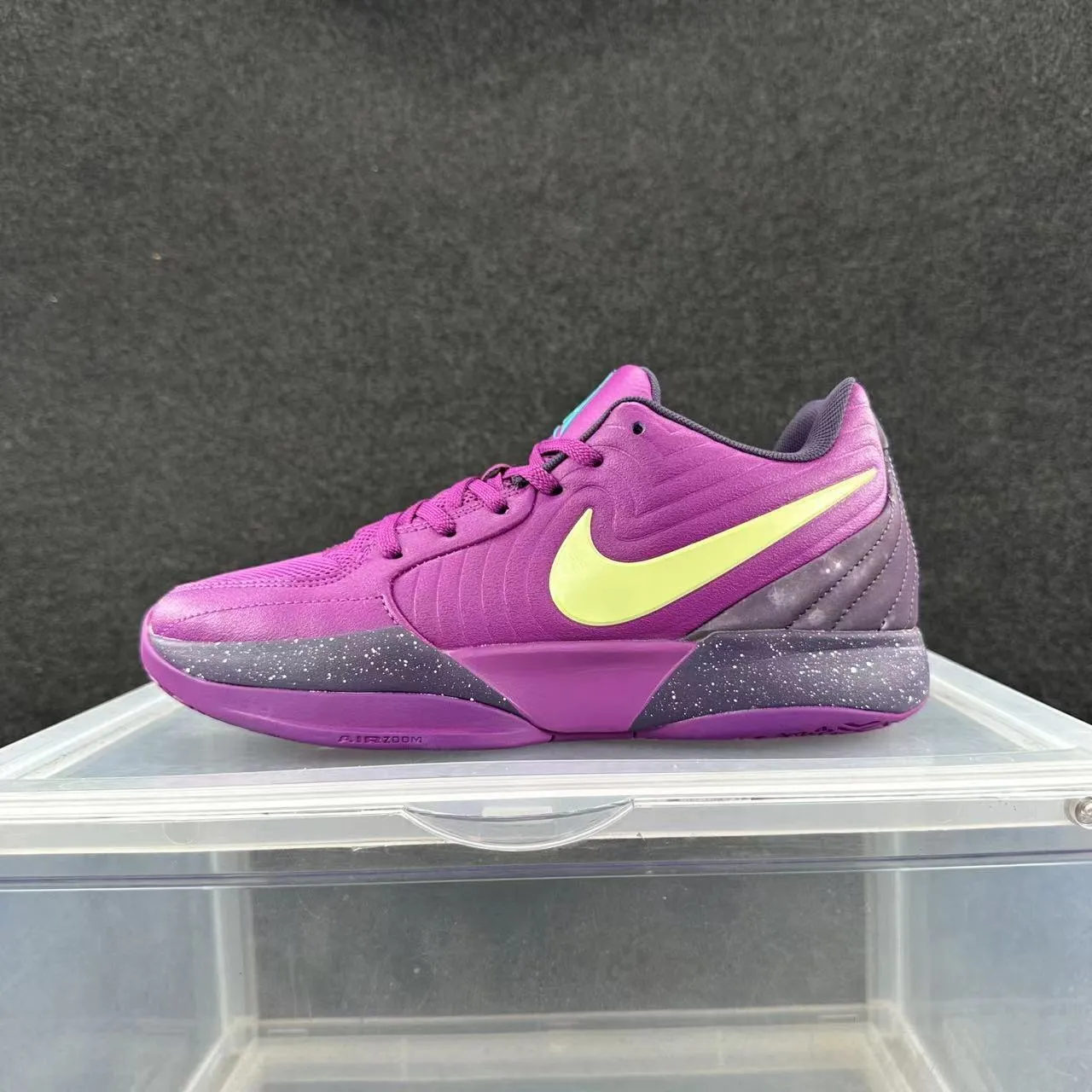 Nike Zoom Kobe IV Chaussures de basket violet et jaune 2