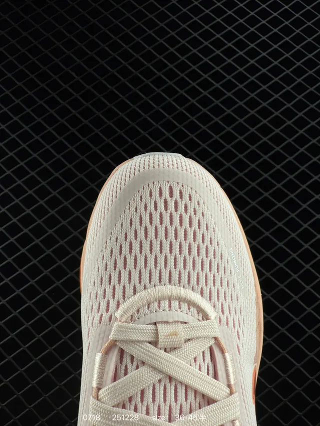Nike ZoomX Beige Orange Breathable Engineered Mesh Upper Visible Midsole Running Shoes 3