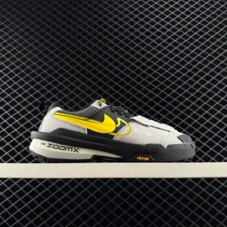 Nike ZoomX رمادي أصفر علوي متعدد الطبقات وسطة ثنائية اللون حذاء نمط حياة