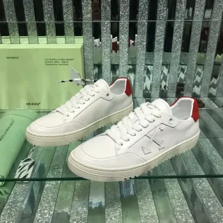 Off-White Diagonal Arrow White Red Lifestyle Sneakers