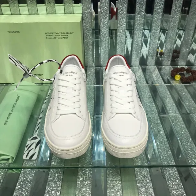 Off-White 对角箭头 白红 生活方式运动鞋 4