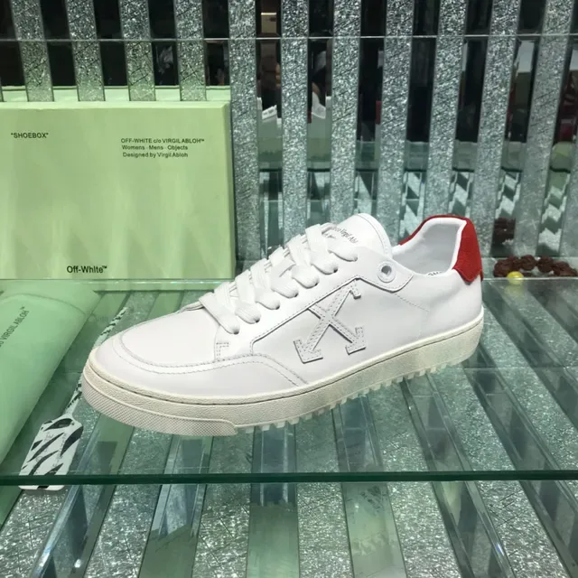 Off-White 对角箭头 白红 生活方式运动鞋 5
