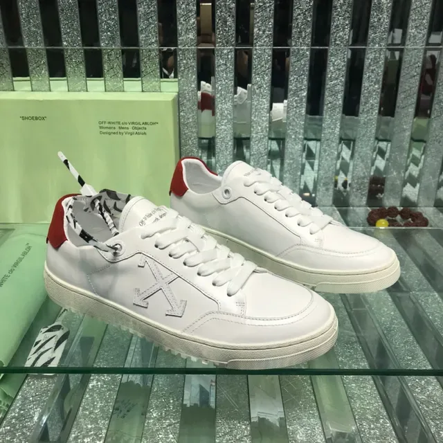 Off-White 对角箭头 白红 生活方式运动鞋 8