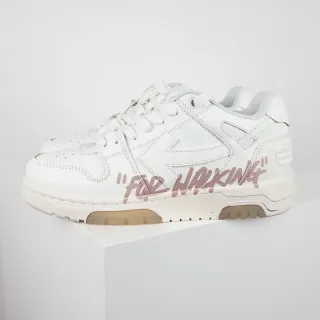 Off-White For Walking White Pink Script Lifestyle Sneakers