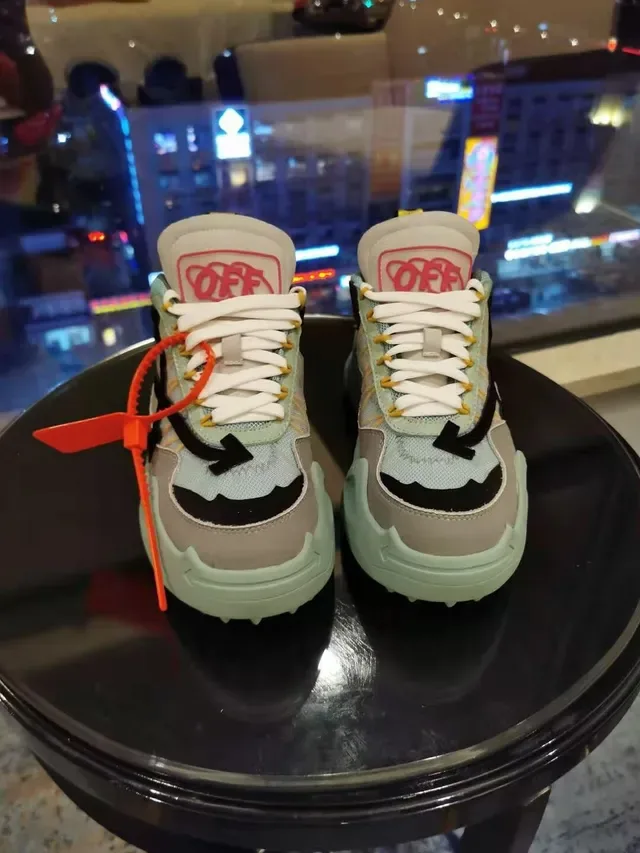 Off-White Verde Beige Suela Gruesa Correa Zip-Tie Industrial Zapatillas Lifestyle 5