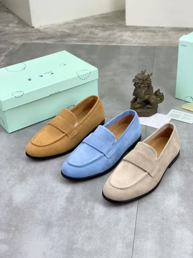 Off-White Penny Loafer Mustard Suede Loafers 2