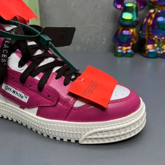 Off-White The Ten Magenta y Blanco Detalles Industriales Zapatillas Lifestyle 6