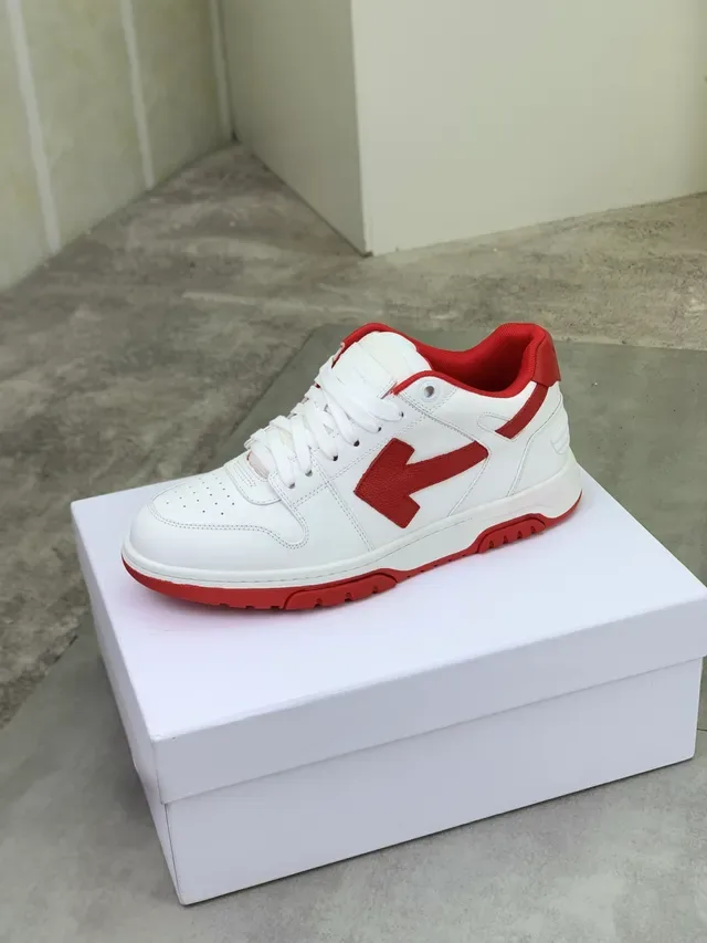 Off-White The Ten 白红解构生活方式运动鞋 4
