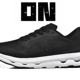 On Cloud Black and White Running Shoes