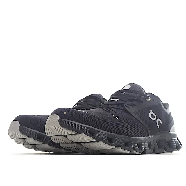 On Cloudmonster Negro y Gris Zapatillas de Running 7