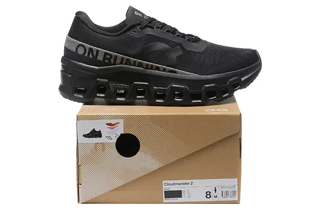 On Cloudmonster Black Running Shoes 2