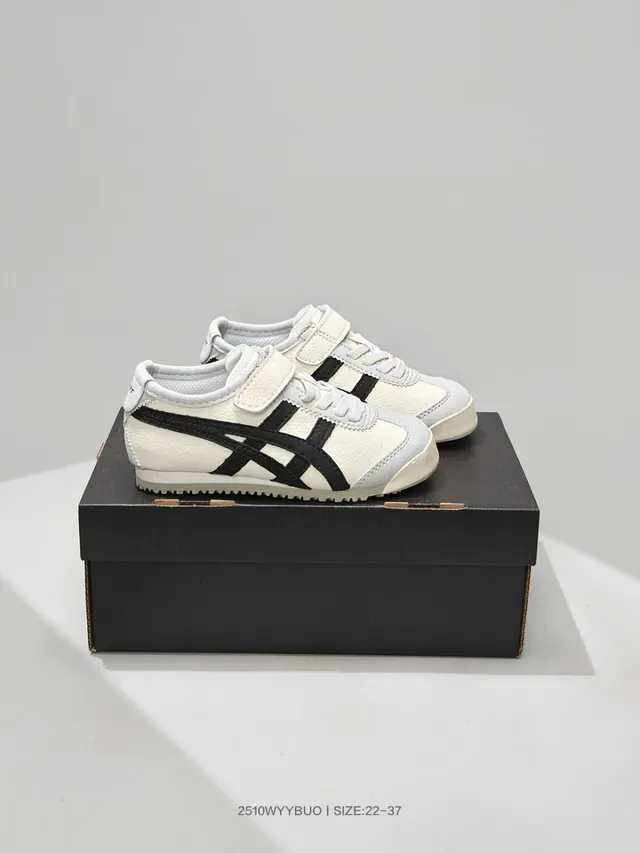 Onitsuka Tiger Mexico 66 सफेद काला लाइफस्टाइल स्नीकर 4