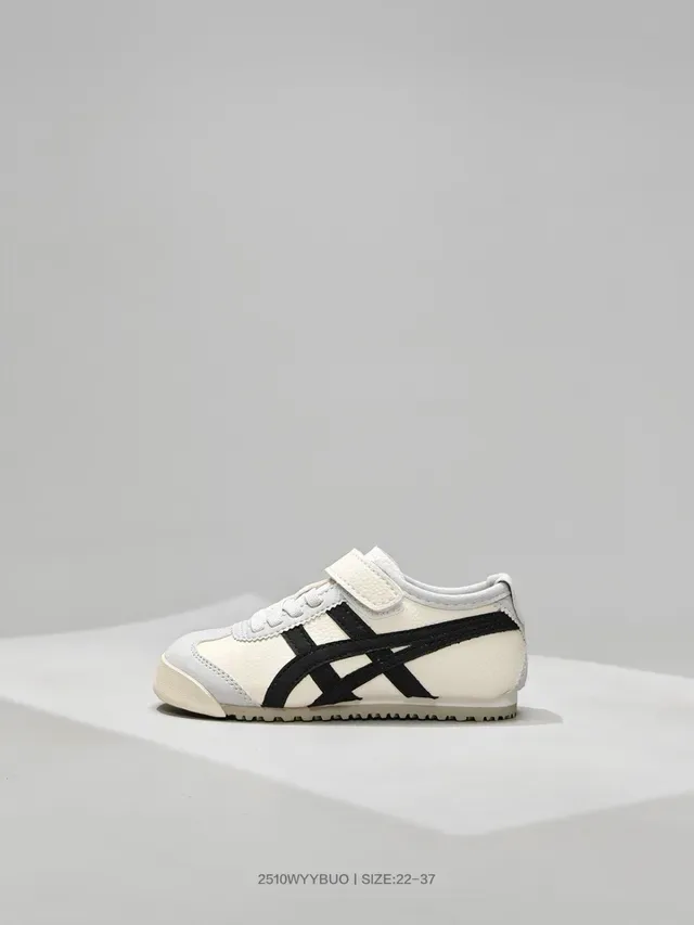 Onitsuka Tiger Mexico 66 सफेद काला लाइफस्टाइल स्नीकर 23