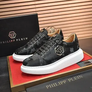 Philipp Plein ক্যামো-প্রিন্ট প্ল্যাটফর্ম লাইফস্টাইল স্নিকার