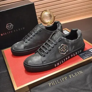 Philipp Plein ক্যামোফ্লেজ প্রিন্ট লেদার লাইফস্টাইল স্নিকার্স