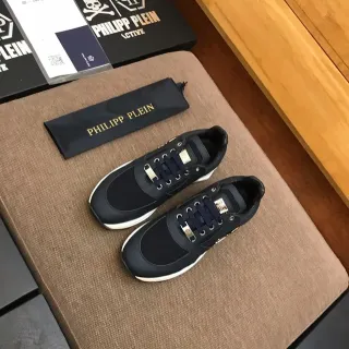 Philipp Plein Navy and Gold लाइफस्टाइल स्नीकर