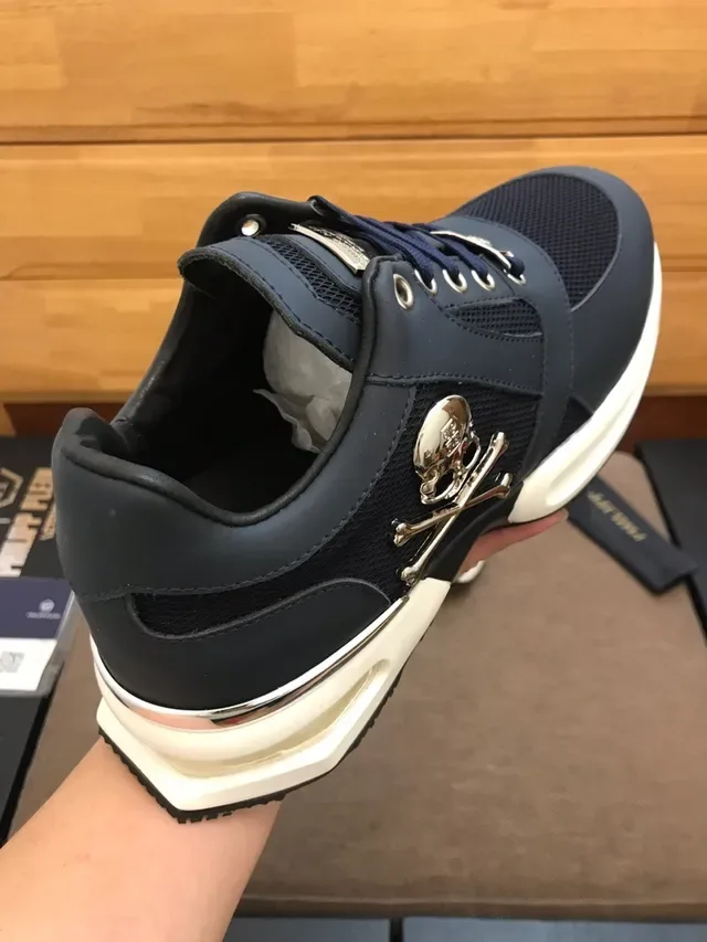 Philipp Plein Navy and Gold Lifestyle Sneakers 2
