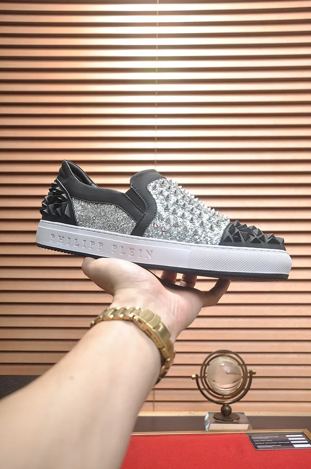 Philipp Plein Spike Glitter 一脚蹬生活方式运动鞋 2