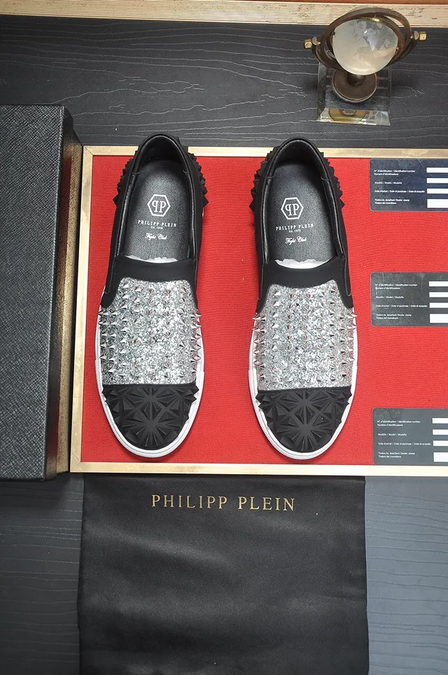 Philipp Plein Spike Glitter 一脚蹬生活方式运动鞋 3