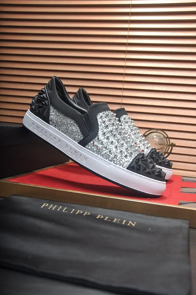 Philipp Plein Spike Glitter 一脚蹬生活方式运动鞋 4