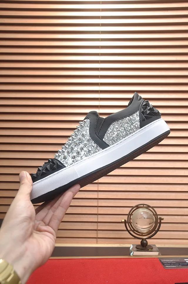 Philipp Plein Spike Glitter 一脚蹬生活方式运动鞋 5