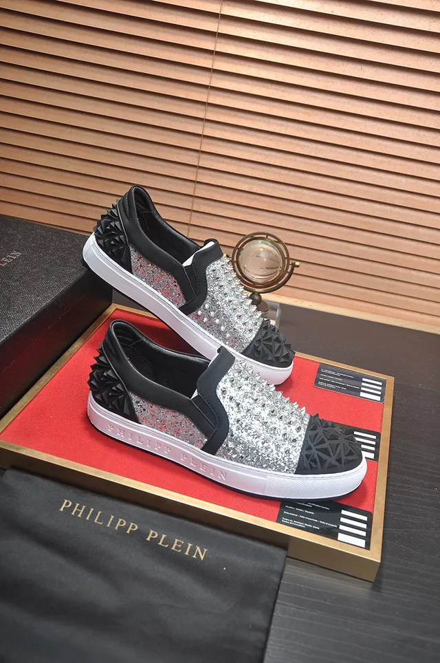 Philipp Plein Spike Glitter 一脚蹬生活方式运动鞋 6