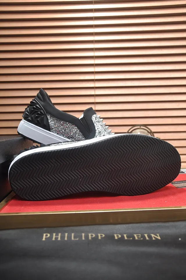 Philipp Plein Spike Glitter 一脚蹬生活方式运动鞋 7