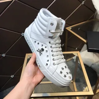 Philipp Plein Studded Skull High-Top Lifestyle Sneakers
