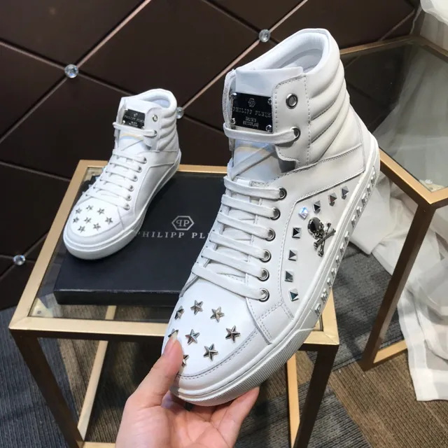Philipp Plein Studded Skull High-Top Lifestyle Sneakers 2