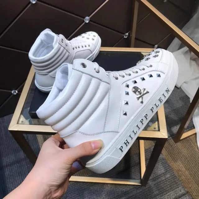 Philipp Plein Studded Skull High-Top Lifestyle Sneakers 4