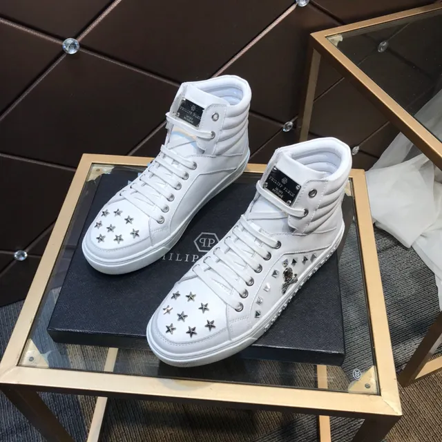 Philipp Plein Studded Skull High-Top Lifestyle Sneakers 8