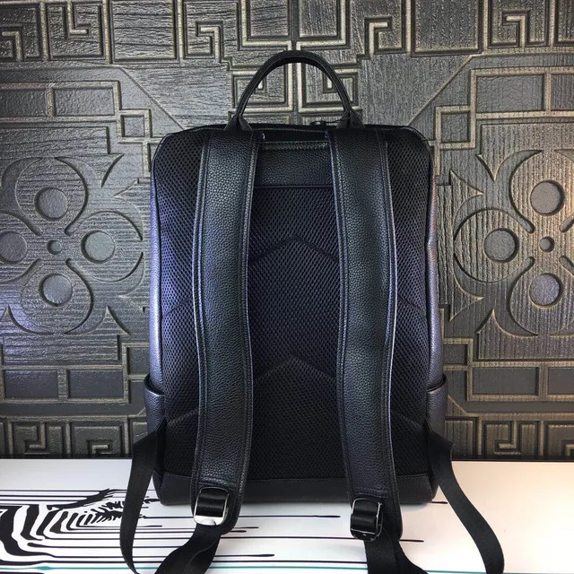 Prada Mochila de Cuero Pebbled Estructurada Casual Negra 2
