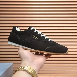 Prada Black Suede Lifestyle Sneakers