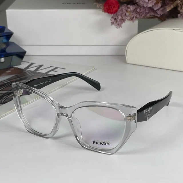 Prada Cat-Eye Matte Mint Green Optical Glasses 6